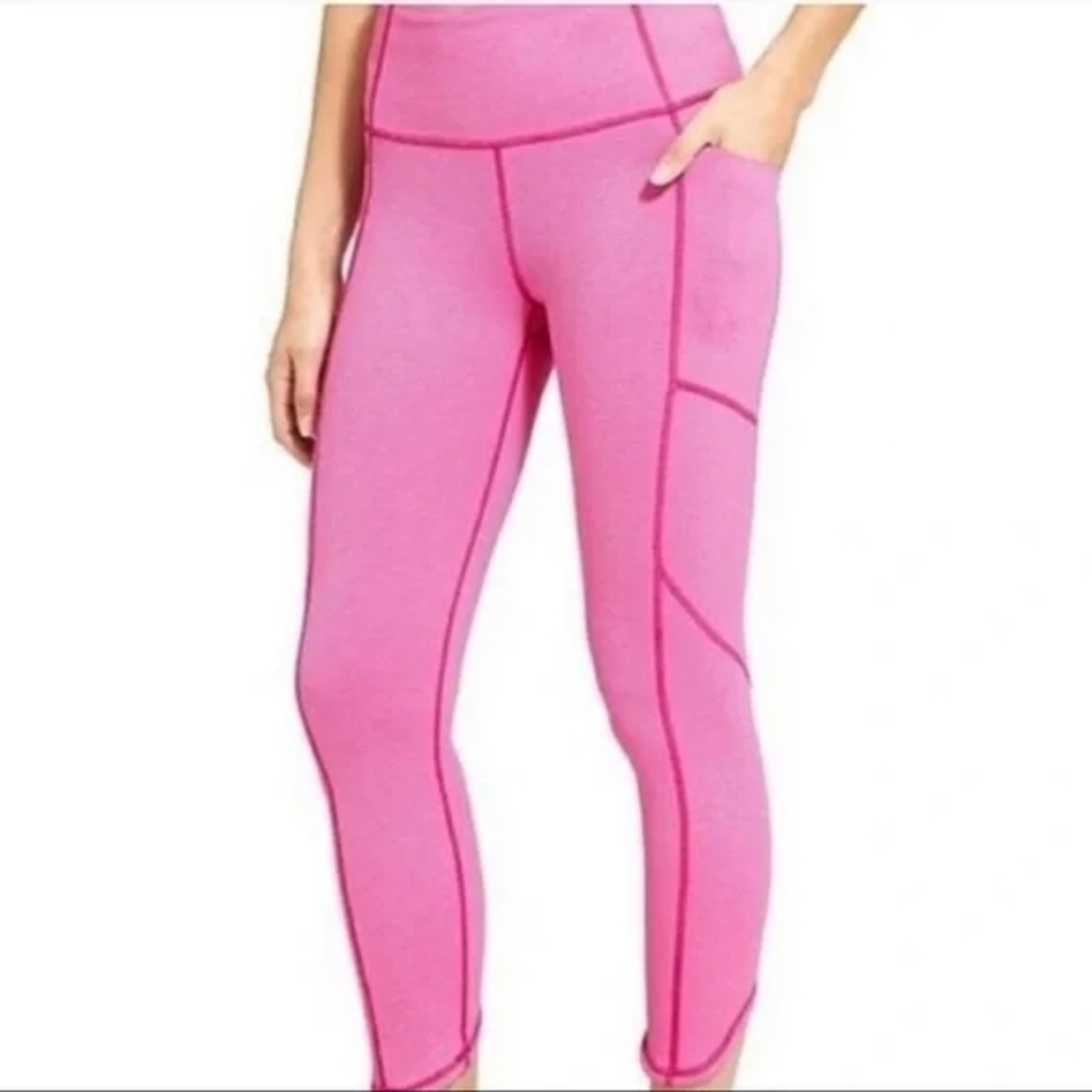Athleta Chaturanga To Town Cropped Leggings - Pink